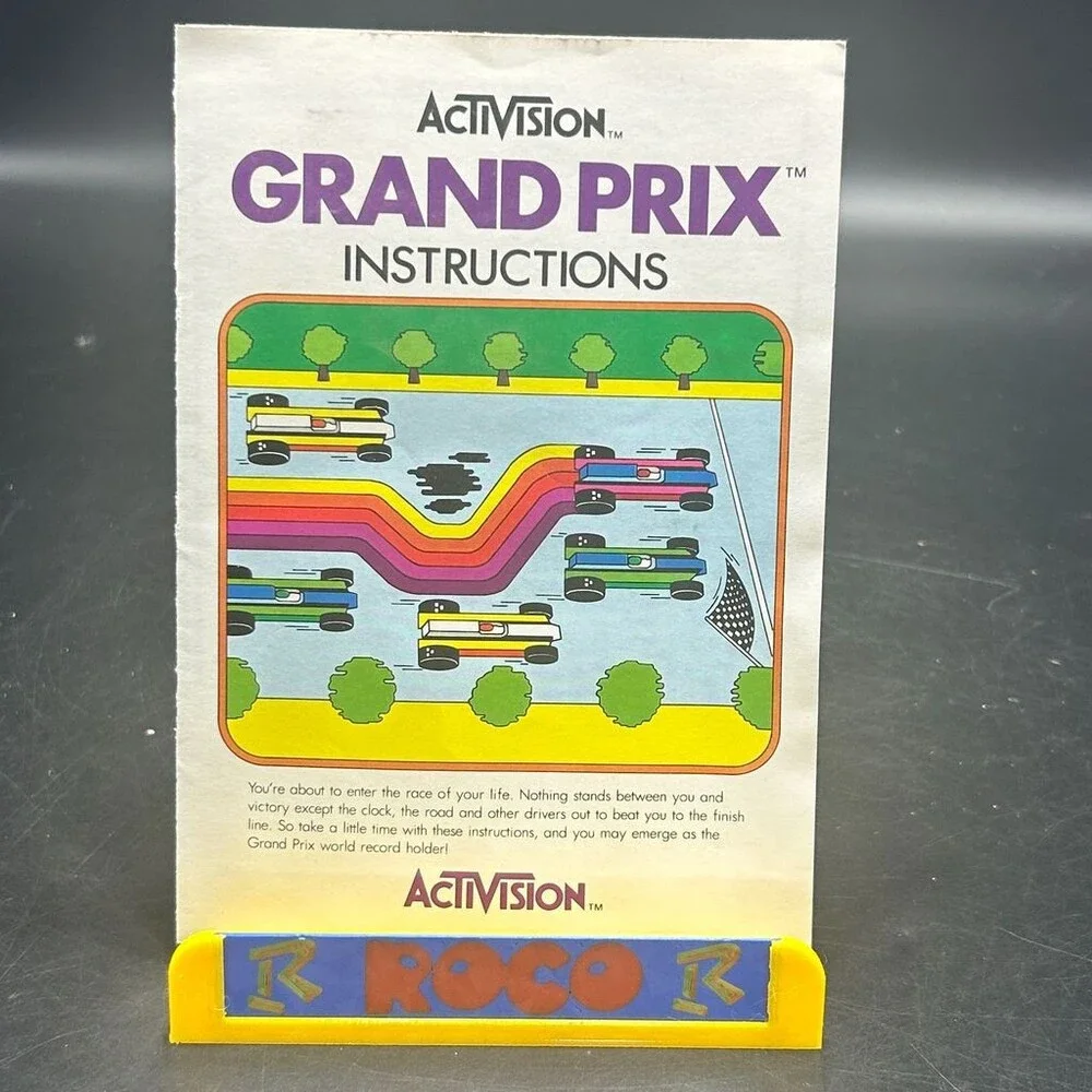 Grand Prix 2600 (Atari 2600, 1982) Activision Complete W/ Manual